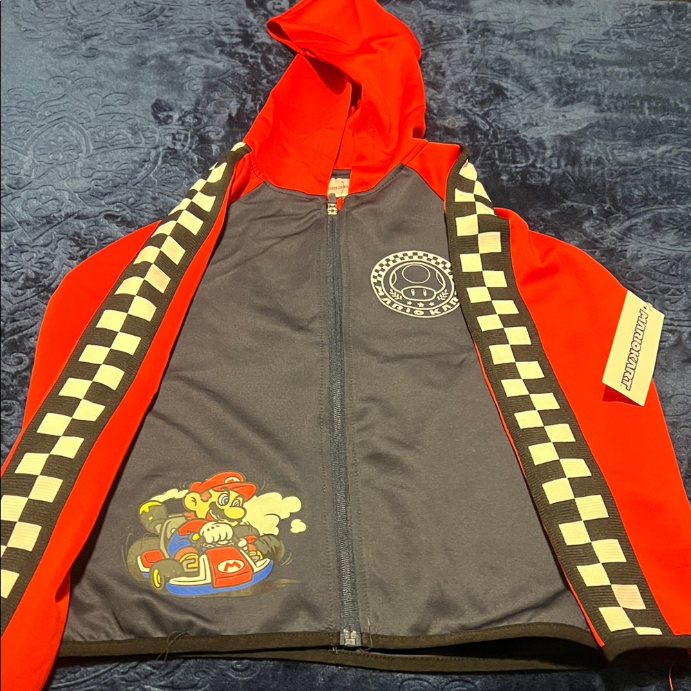 Nintendo Red and Black Mario Kart Hoodie